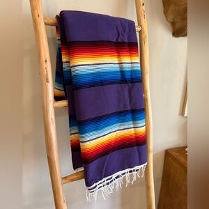 El Paso saddle blanked Colorful Striped with Fringe